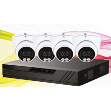 QVIS Eagle IP CCTV Kit - 8 Channel 2TB NVR with 4 x 4MP Full-Colour Turret (White) QVIS Eagle IP CCTV Kit - 8 Channel 2TB NVR with 4 x 4MP Full-Colour Turret (White)