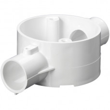 2-Way Through Box PVC 25mm White 2-Way Through Box PVC 25mm White