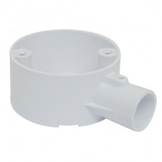 1-Way Terminal Box PVC 20mm White 1-Way Terminal Box PVC 20mm White