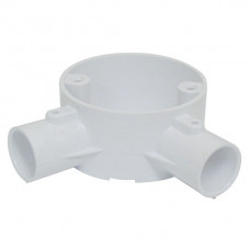 2-Way Angle Box PVC 20mm White 2-Way Angle Box PVC 20mm White