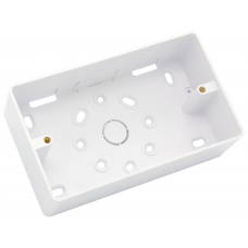 Univolt 2 Gang 32mm PVC LSF Round Cornered Surface Box Univolt 2 Gang 32mm PVC LSF Round Cornered Surface Box