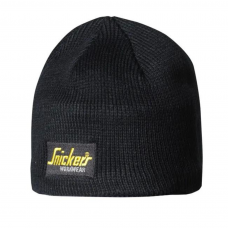 Snickers Workwear Logo Beanie Hat Black 9084