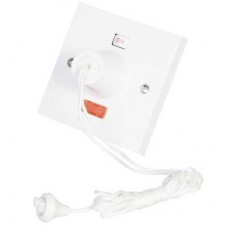 Click Scolmore Click Polar 45A DP Ceiling Pull Cord Switch with Neon White Click Scolmore Click Polar 45A DP Ceiling Pull Cord Switch with Neon White