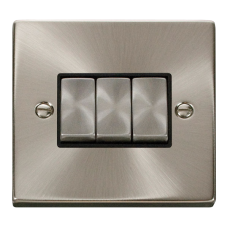 CLICK VPSC413BK PLATESWITCH 3G 2W 10A SC CLICK VPSC413BK PLATESWITCH 3G 2W 10A SC