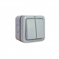 Hamilton Elemento R22Ngy Switch 2G 2 Way 10Ax Gry Hamilton Elemento R22Ngy Switch 2G 2 Way 10Ax Gry